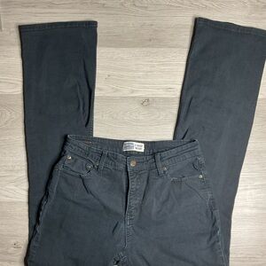 Womens Levi Strauss Signature Black Denim Mid Rise Boot‎ Cut Misses 10 Long